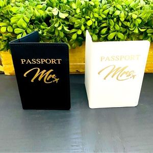 Mr. and Mrs. Passport covers bride groom wedding travel honeymoon bridal engage